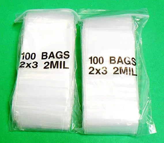 Amamax Amamax Clear Reclosable Zipper Bags 200 Pack 2 Mil — product photo
