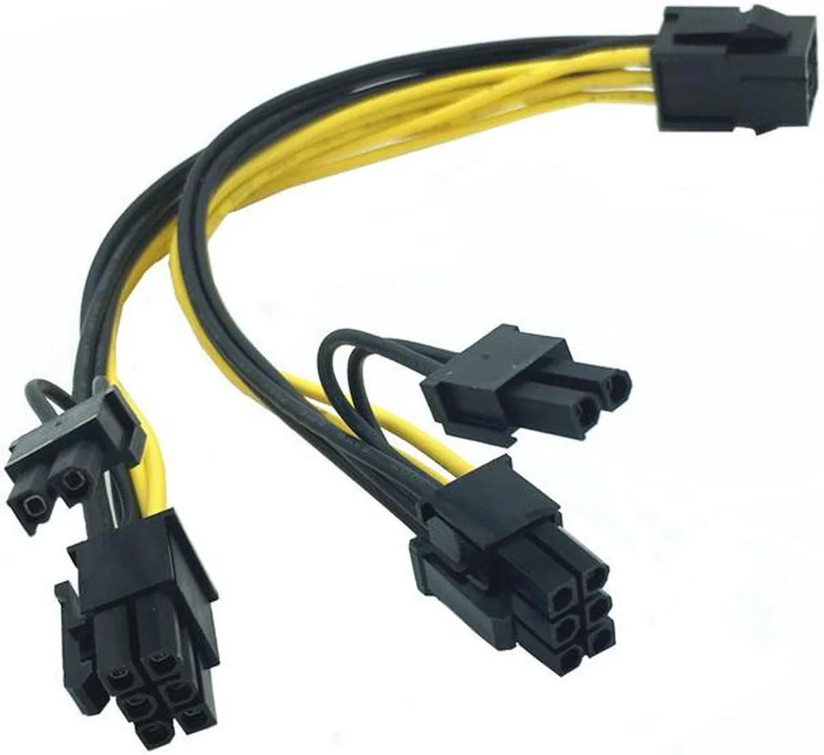 Vszerda Vszerda PCIe 6-pin to 2×8-pin (6+2) power splitter cable 20 cm 18AWG — product photo