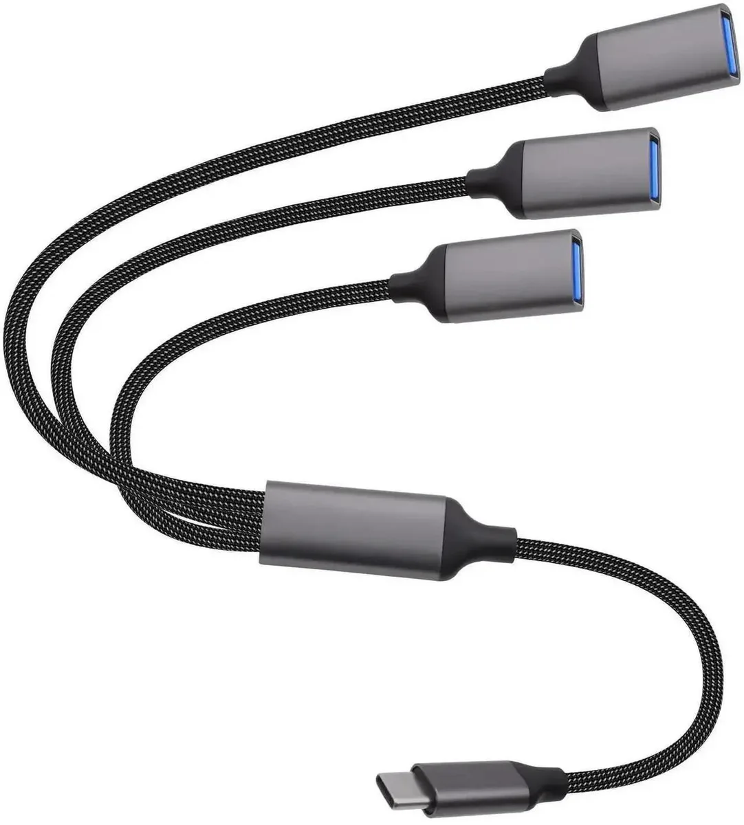 SMUGDESK SMUGDESK USB-C to 3-Port USB 2.0 OTG Splitter Cable — product photo