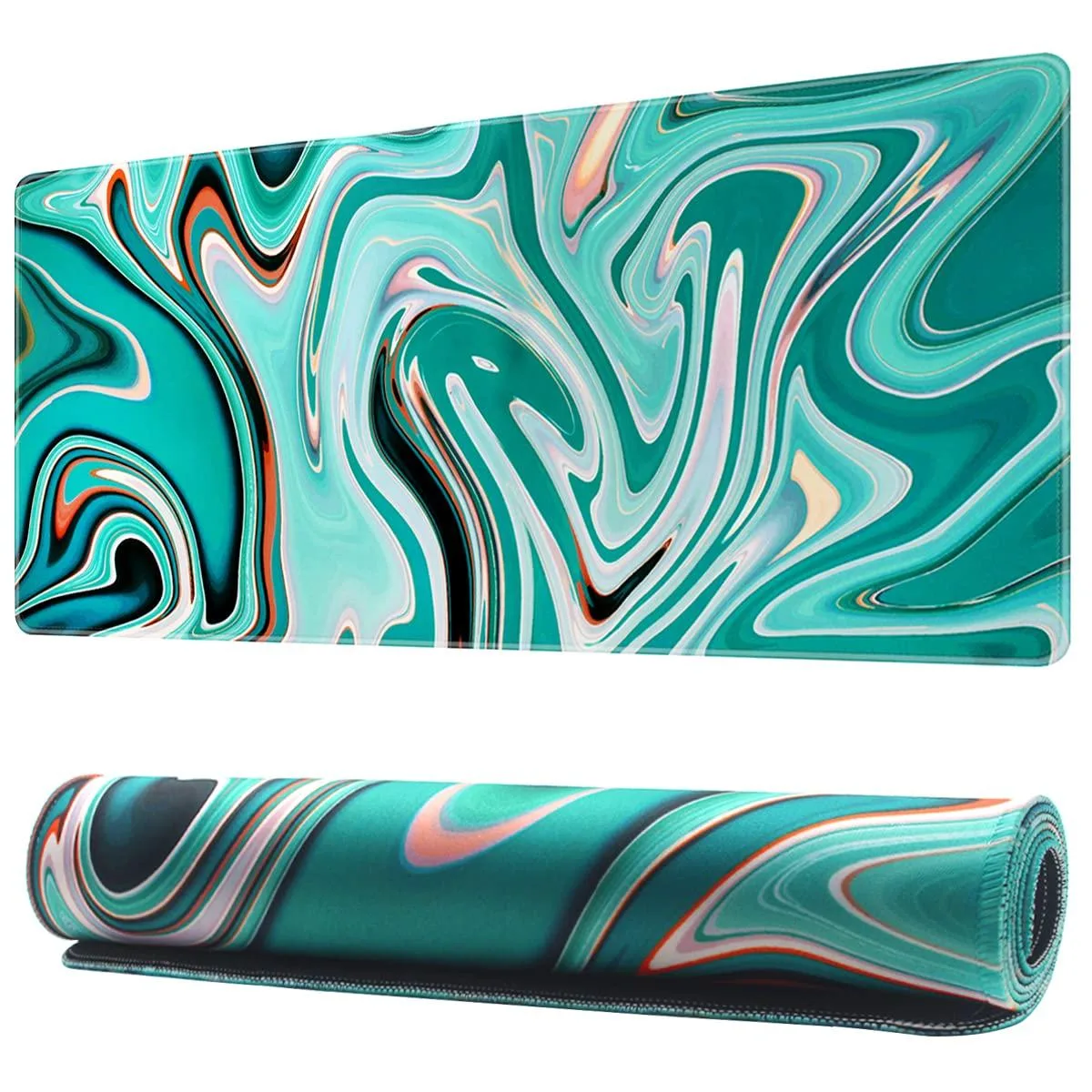 KEHIPI KEHIPI Extended Mouse Pad Marble Green 35.4x15.7 inch — product photo