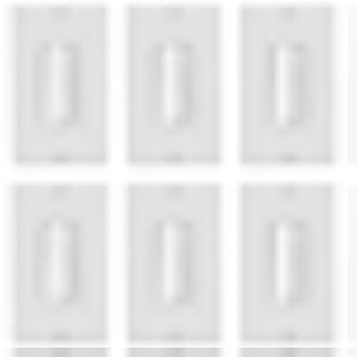 White single-gang wall plate with bristled cable pass-through opening