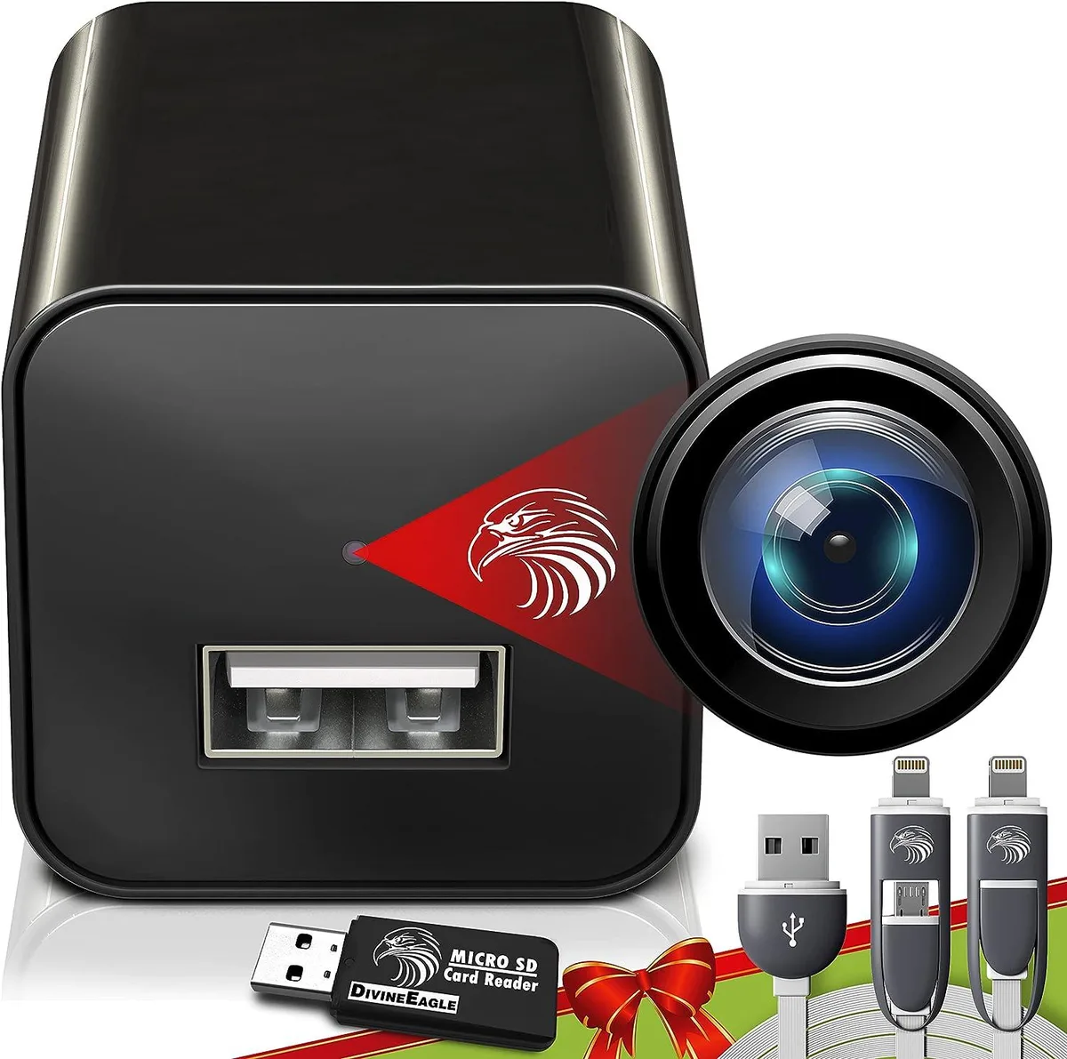 noelspace noelspace Spy Camera Charger 1080p 90° 157-point motion detection — product photo