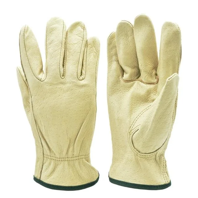 G &amp; F Products G &amp; F Products 2002 Full Grain Pigskin Leather Gloves 3 Pack X-Large Off White — product photo