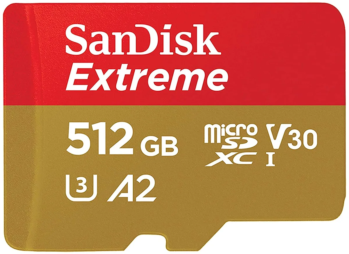 SanDisk SanDisk Extreme Pro microSDXC SDSQXA1-512G-GN6MN 512GB 160MB/s 90MB/s — product photo