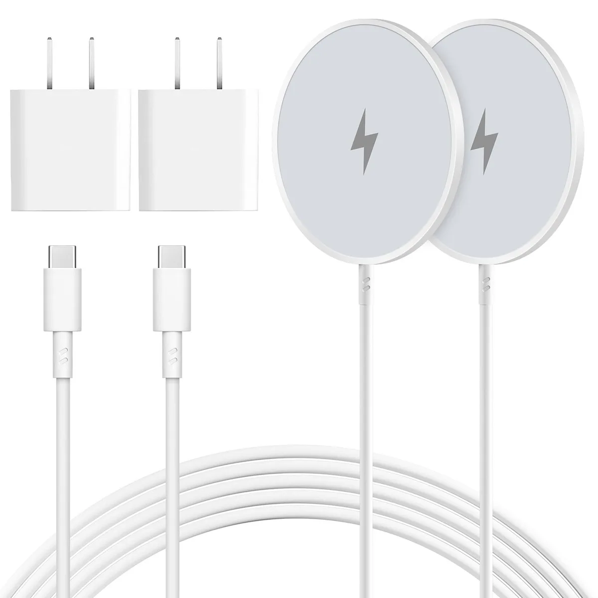  Cafetec PD-20UP-50A 20W MagSafe Wireless Charger 2-Pack 10ft — product photo