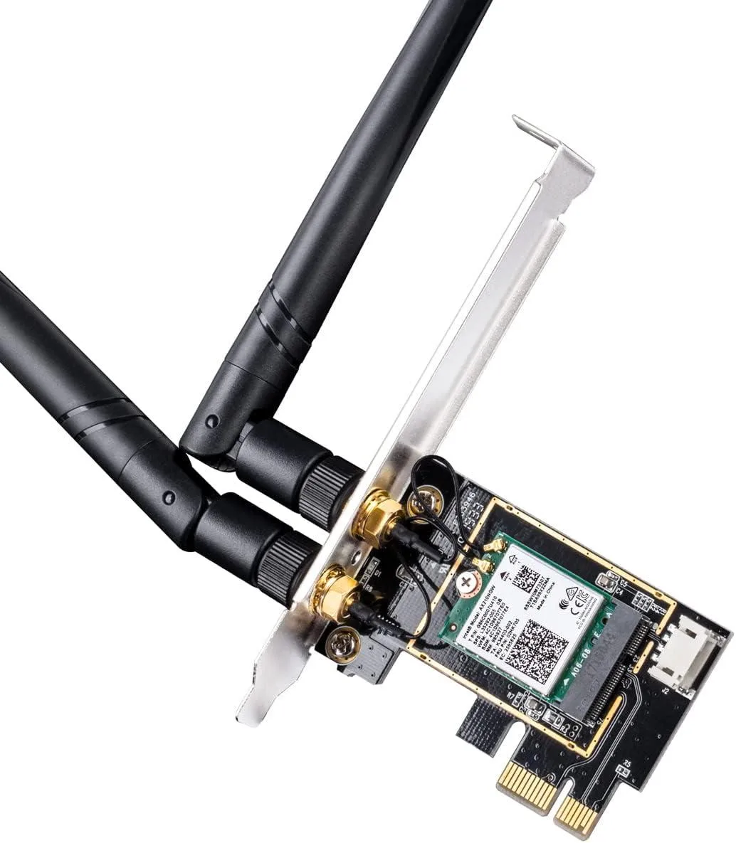 PISKEKAT PISKEKAT WE3000 V2 WiFi 6 Bluetooth 5.2 PCIe Card — product photo