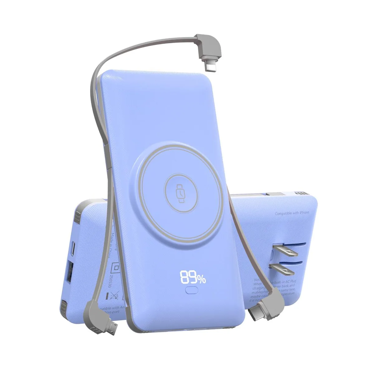 ViewSonic ViewSonic PB180W 10000mAh Magnetic Power Bank Blue — product photo