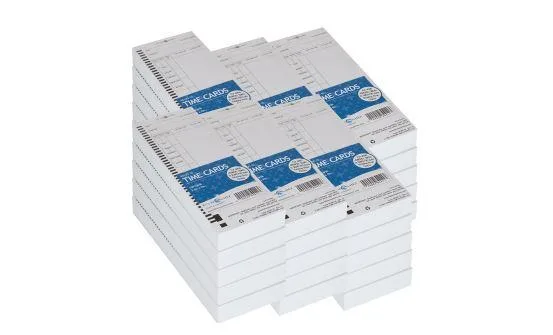 Pyramid Time Systems Pyramid Time Systems 44100-10MB Attendance Cards 1000 Pack — product photo