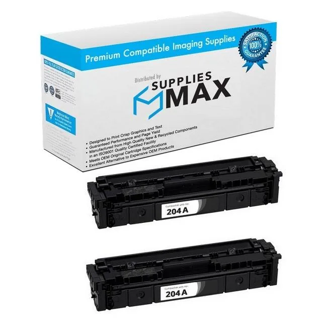 SuppliesMax SuppliesMax HP CF510AD Black Toner Cartridge 2/PK 1100 Pages — product photo