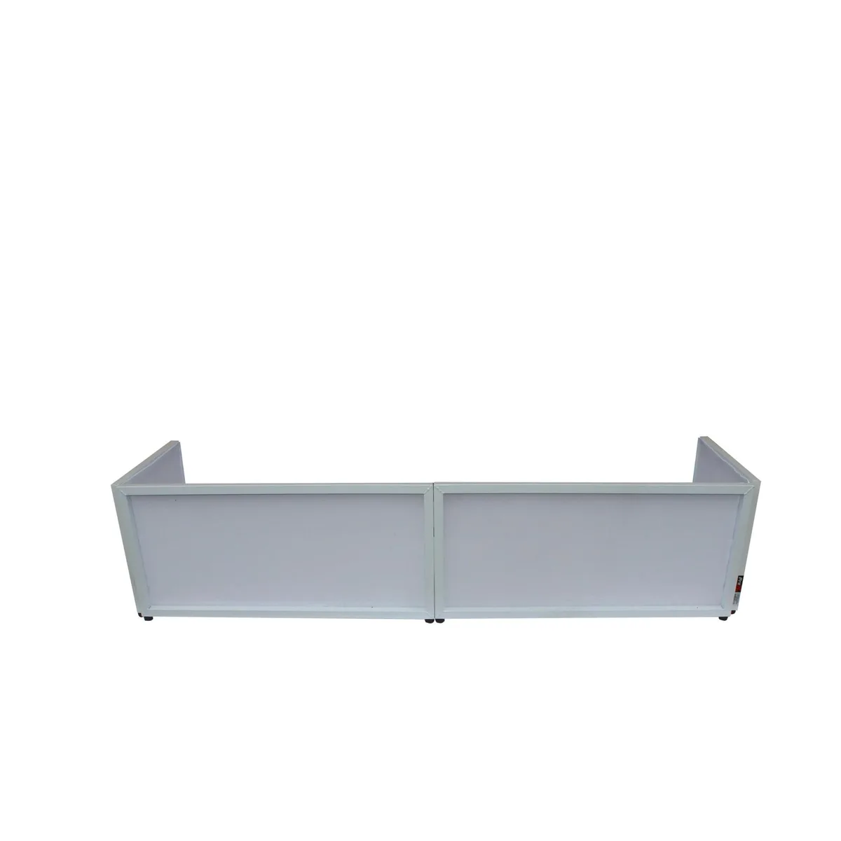 ProX ProX XF-TTFW 6 ft Tabletop DJ Facade White Frame with Black and White Scrims dj accessory — product photo