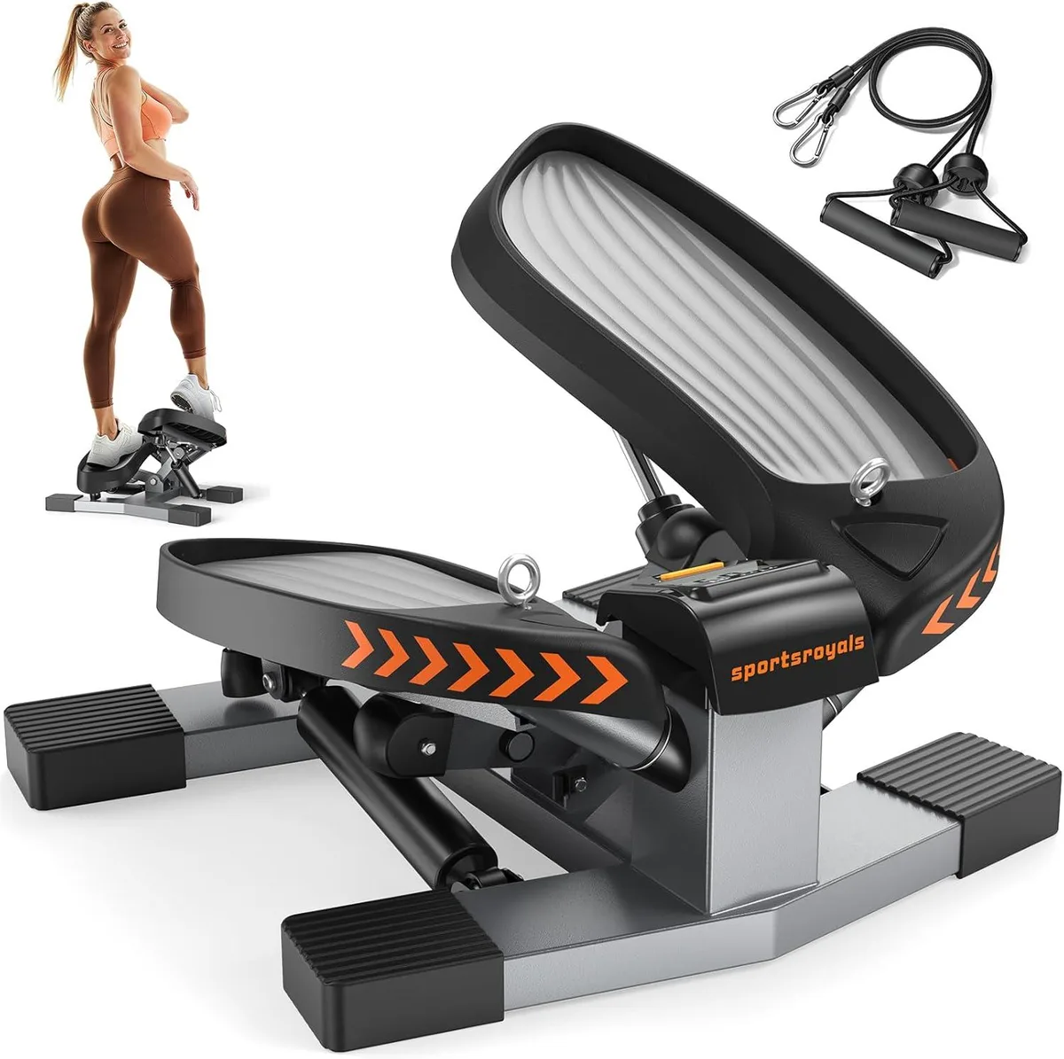 TAURKENAM TAURKENAM Twist Stepper with Resistance Bands home gym — product photo