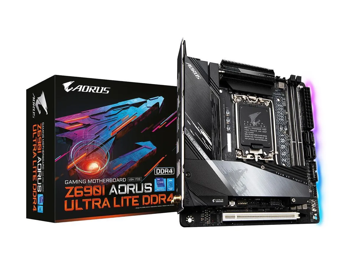 GIGABYTE GIGABYTE Z690I AORUS ULTRA LITE DDR4 rev. 1.0 Intel motherboard — product photo