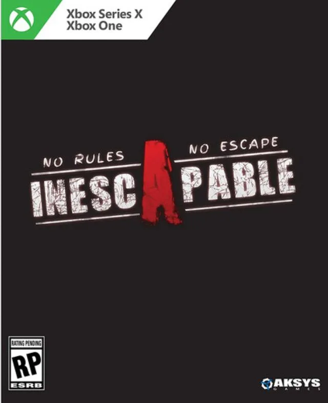 Xbox Series X game case with Inescapable cover art
