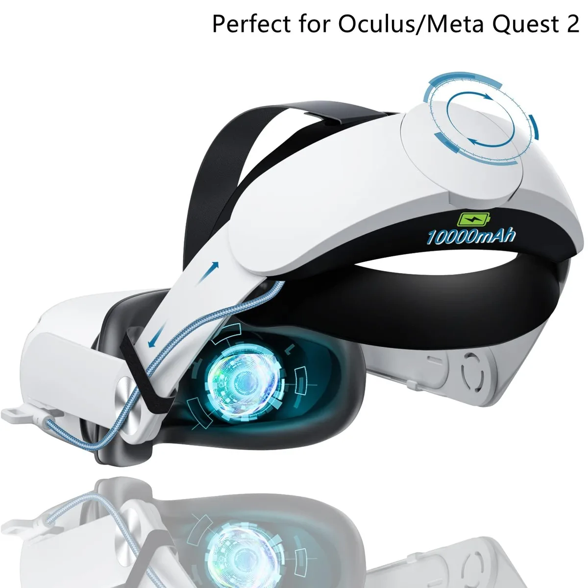 Bailink Bailink 2024 VR Head Strap 10000mAh Battery Quest 2 vr accessory — product photo