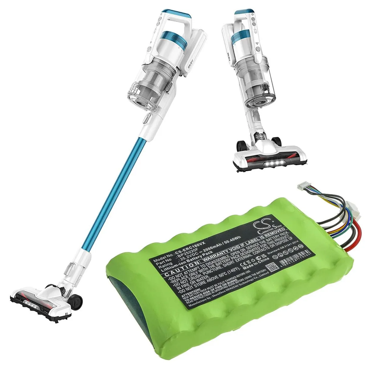  Cameron Sino GMS3060 VCP 3930 BP25220F 2000mAh 50.40Wh 25.2V 138.15x70.00x22.00mm 348.5g — product photo
