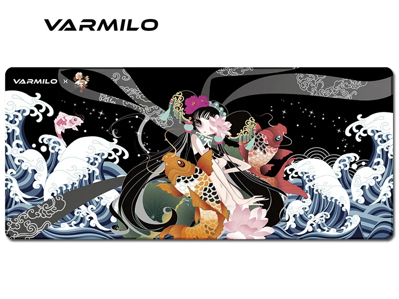 Varmilo Varmilo Extra Large Beauty Closed Moon Beijing Opera Desk Pad 35.4 x 15.7 mouse pad — product photo