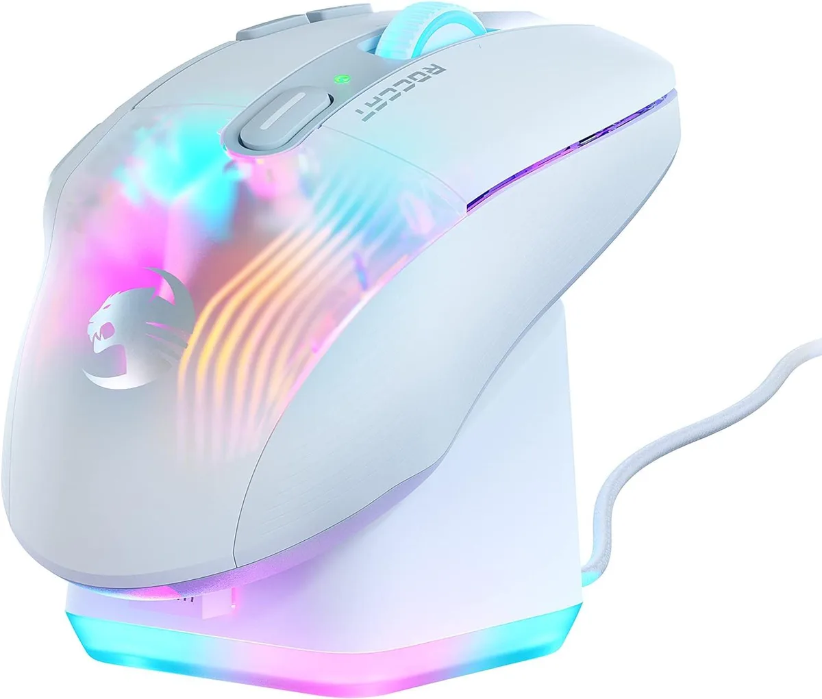 ROCCAT ROCCAT Kone XP Air Wireless Gaming Mouse White 19K DPI 29 Inputs 100h Battery Dock — product photo