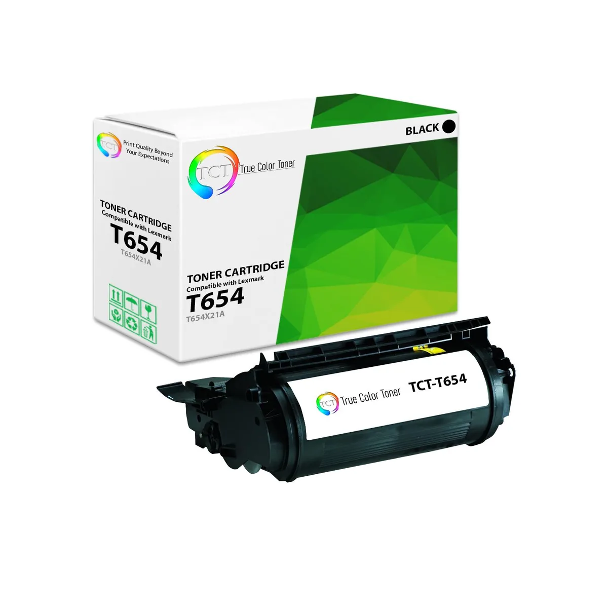 True Color Toner True Color Toner T654X21A Black Toner Cartridge 36000 pages — product photo