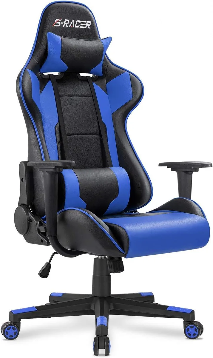 PISKEKAT PISKEKAT Blue Gaming Chair Office Equipment — product photo