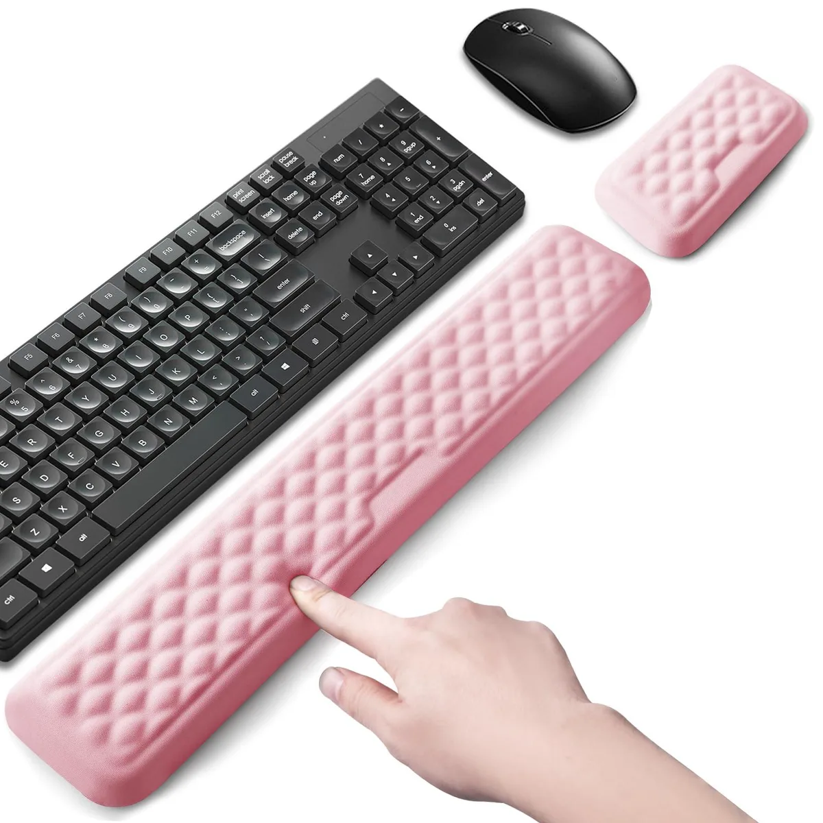 LIZPARE LP-HLWR-Pink Wrist Rest 17 x 3.1 inches Pink — product photo