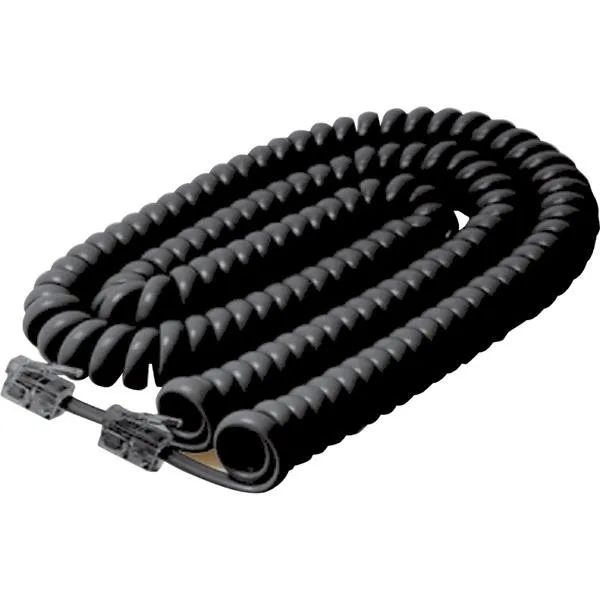 Steren Electronics Steren Electronics BL-322-025BK 25FT handset cord black telephone accessory — product photo