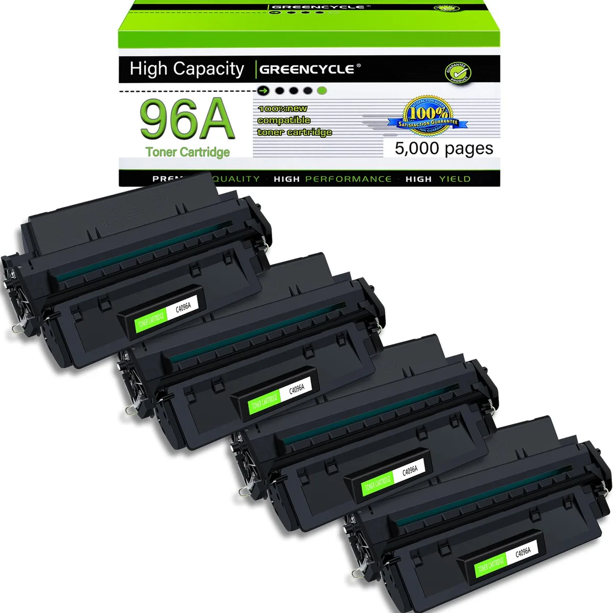 GREENCYCLE GREENCYCLE C4096A 4-pack toner cartridge — product photo
