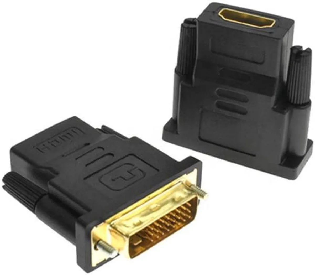 DIXSG DIXSG DVI to HDMI Adapter 24+1 Male to Female 1080P 2 Pack Black — product photo