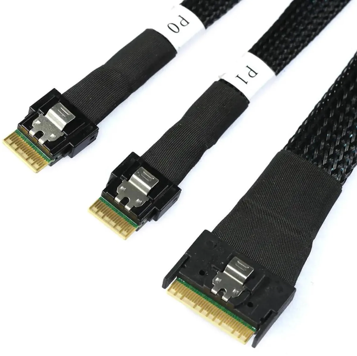 SMUGDESK SMUGDESK SFF8654 8i to Dual SFF8654 4i SAS Cable 1M — product photo