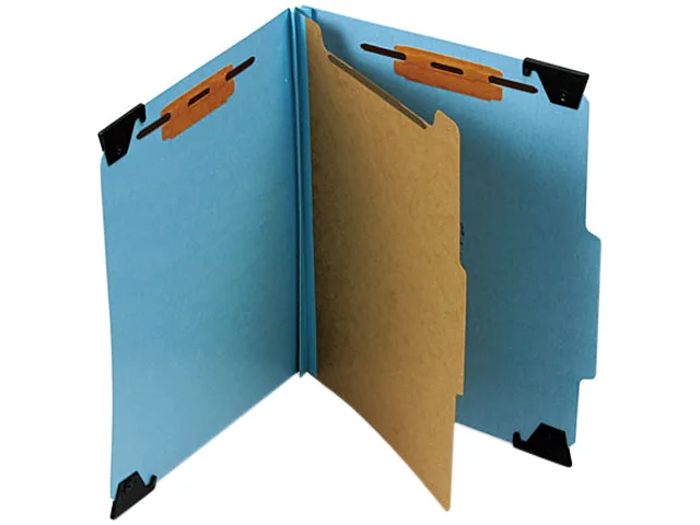 Smead Smead 65105 Four Section Hanging Classification Folder, Letter, Blue — product photo