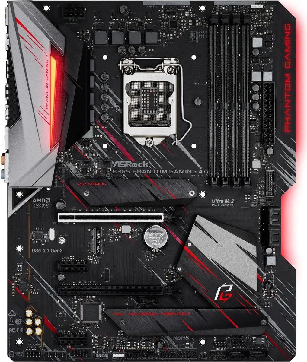 ASRock ASRock B365 Phantom Gaming 4 Intel motherboard — product photo