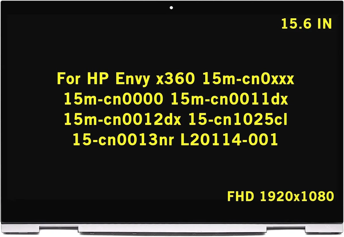 NUOLAISUN NUOLAISUN 15.6" 1920x1080 Touch Screen Assembly Silver Bezel L20114-001 for HP Envy x360 15m-cn0xxx — product photo