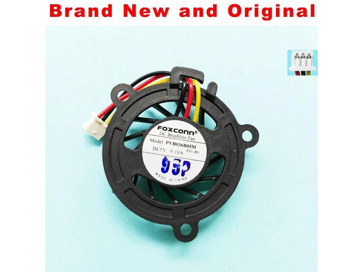 Fans Fans CPU Fan for Foxconn PVB036B05M F01-BS DC5V 0.1A Adda AD2705UX-QB3 — product photo