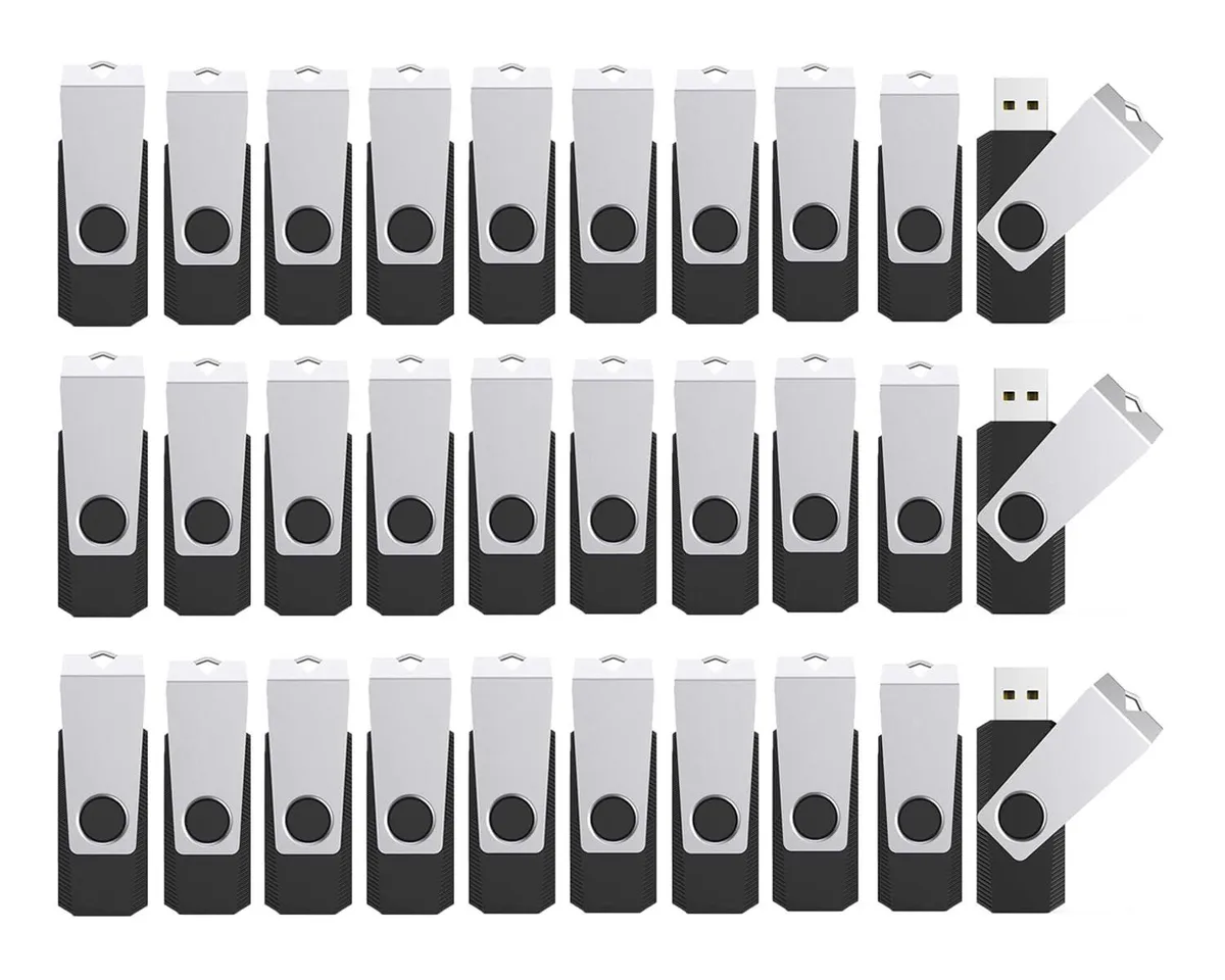 KW-Commerce KW-Commerce 100 Pack 128MB USB 2.0 Flash Drives with 20 Lanyards — product photo