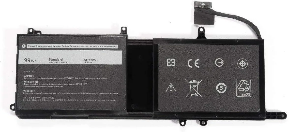 NShi NShi 9NJM1 laptop battery 11.4V 99Wh for Dell Alienware 15 R3 17 R4 — product photo