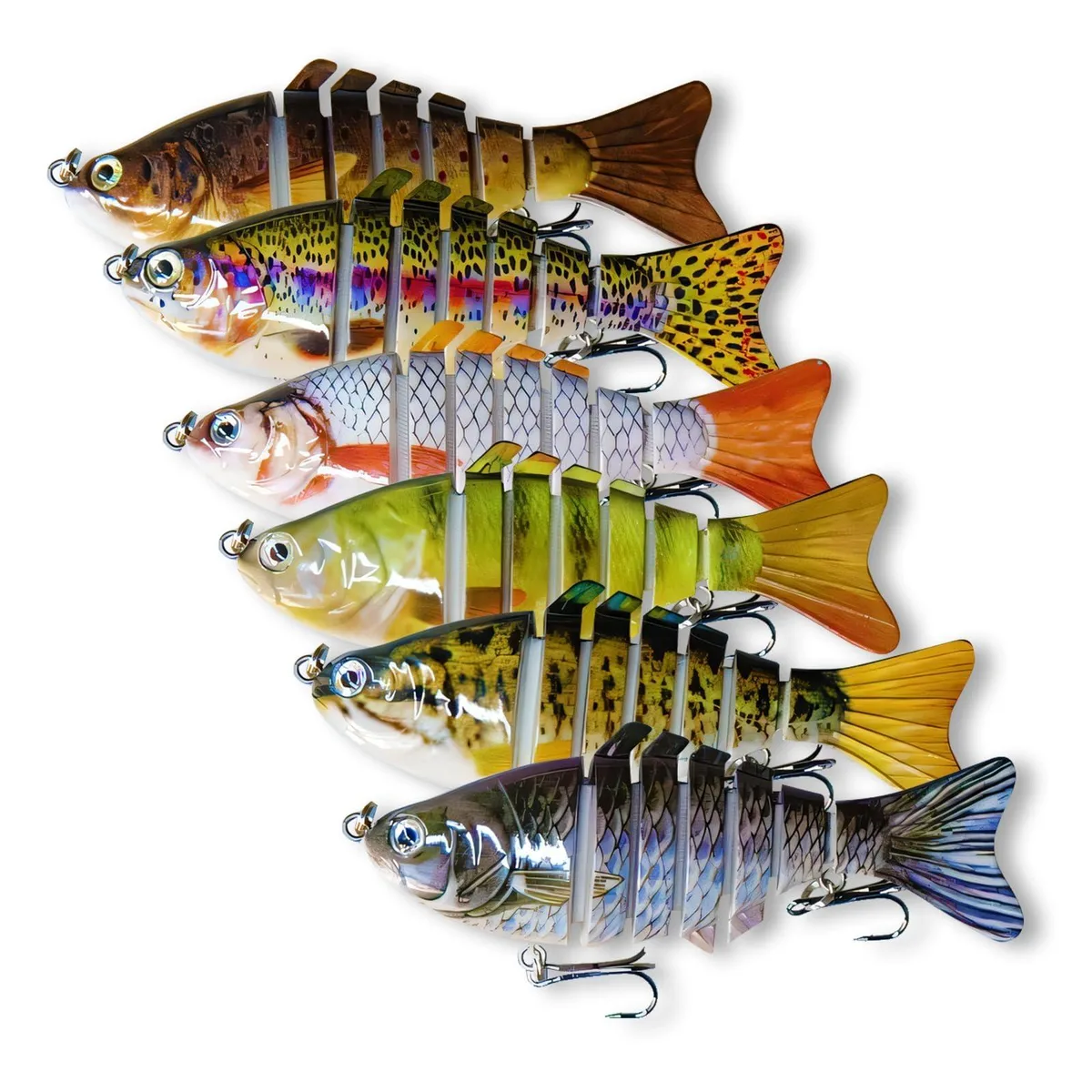  CTrowelpro 6pcs Multi-Jointed Swimbaits fish attractant — product photo