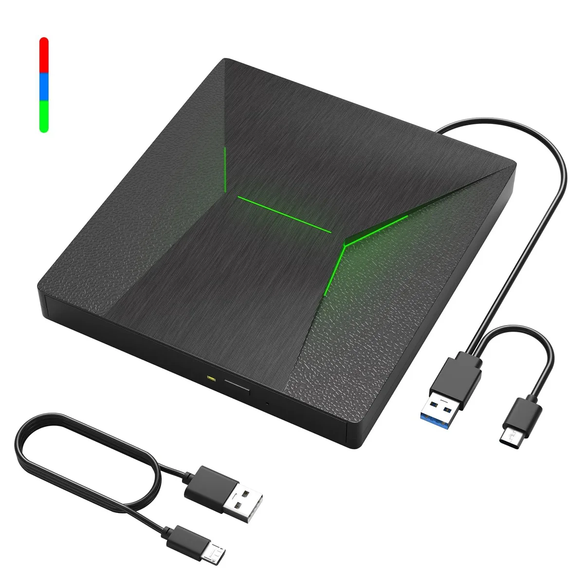 Wintale External Blu-ray/DVD Drive USB 3.0 Type-C Plug & Play — product photo