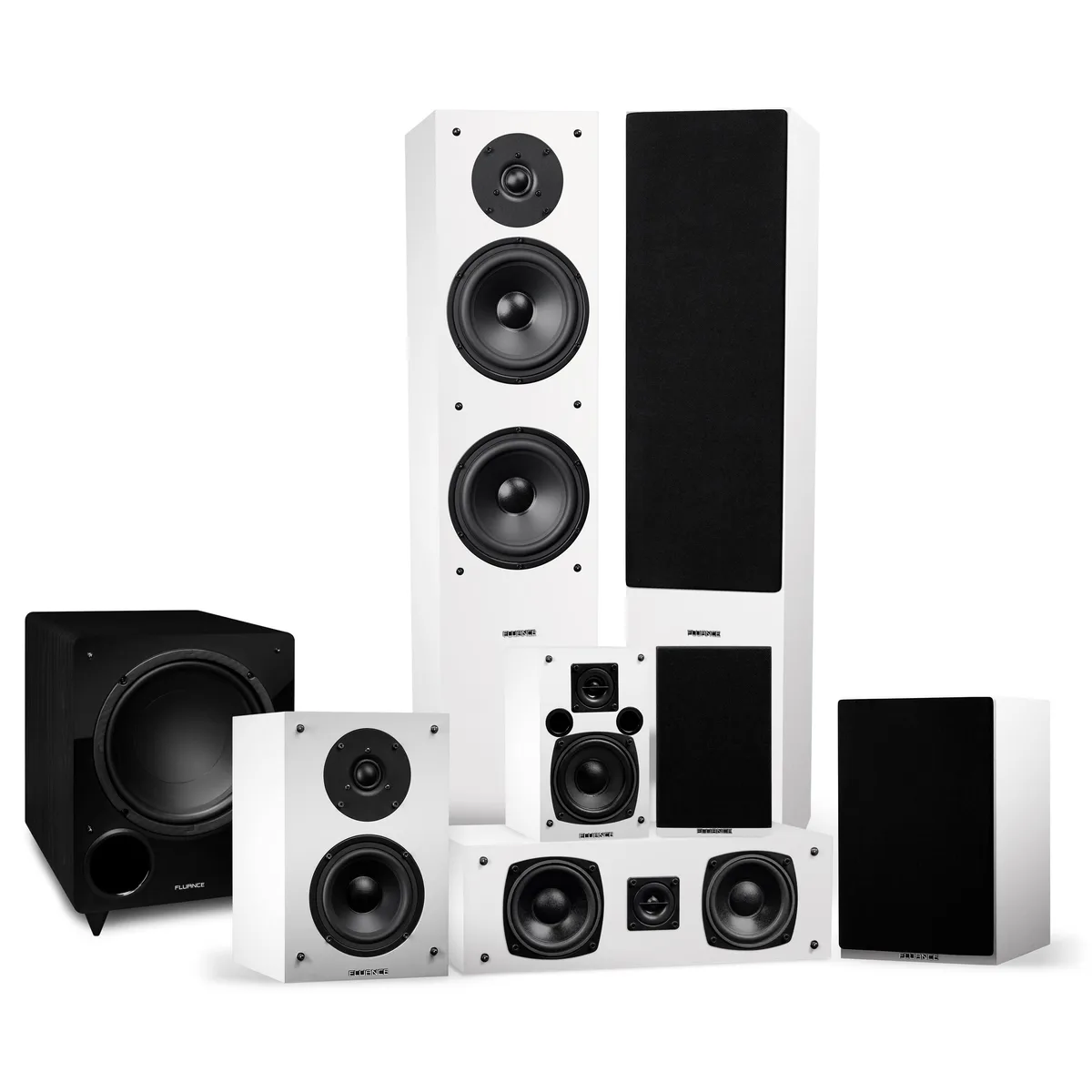 Fluance Fluance SX71WHR 7.1 Home Audio Speaker System White — product photo