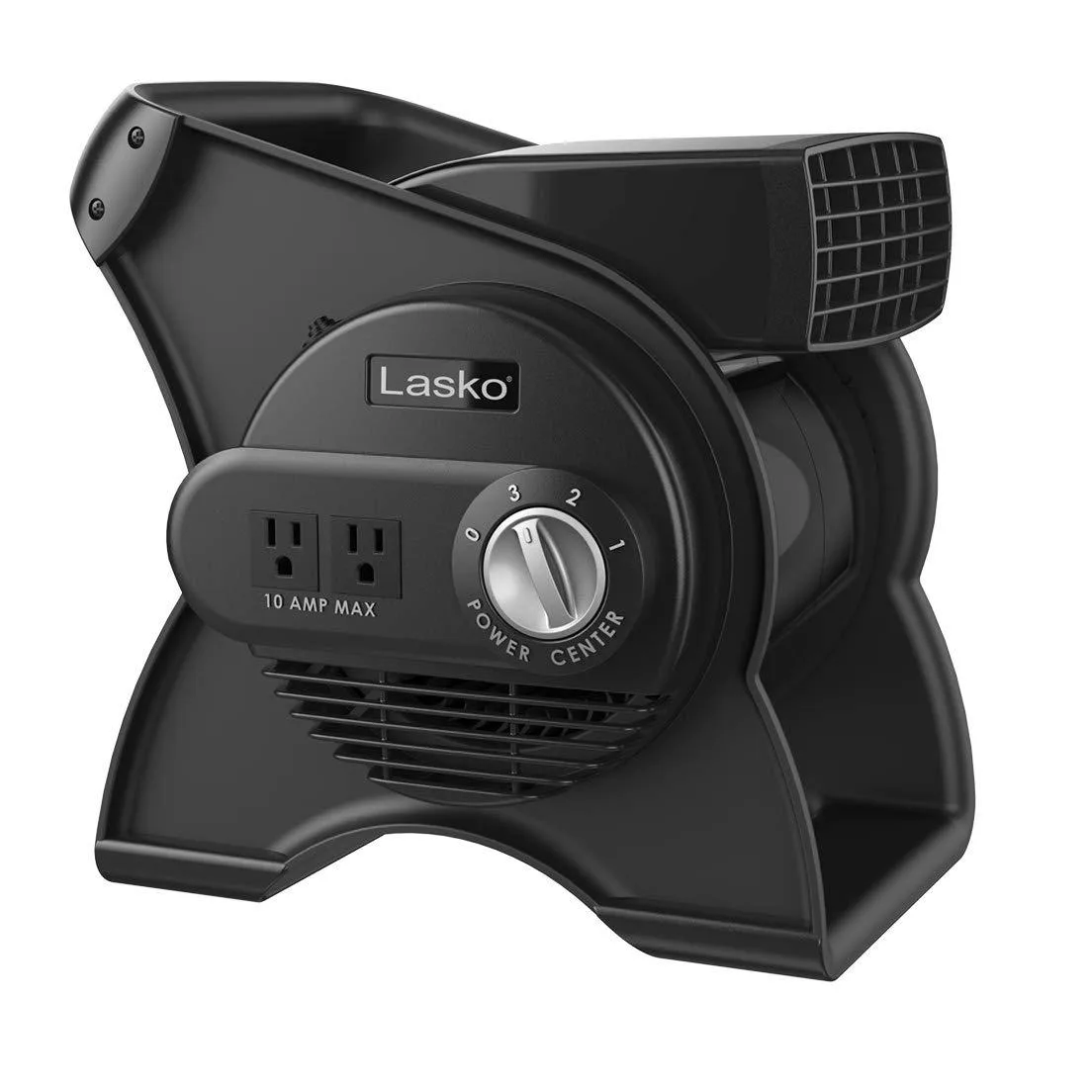 Tall black tower fan, forty inches high, with remote control