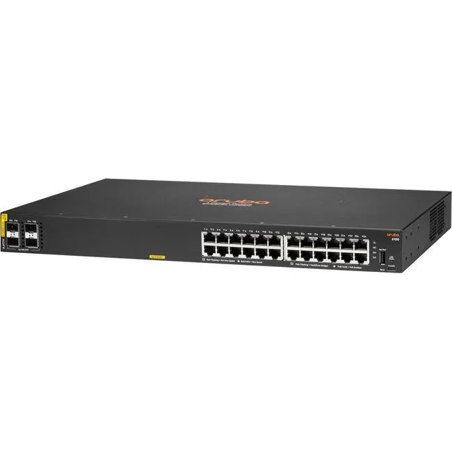 HP HP JL677A 6100 24G Class4 PoE 4SFP+ 370W network switch — product photo