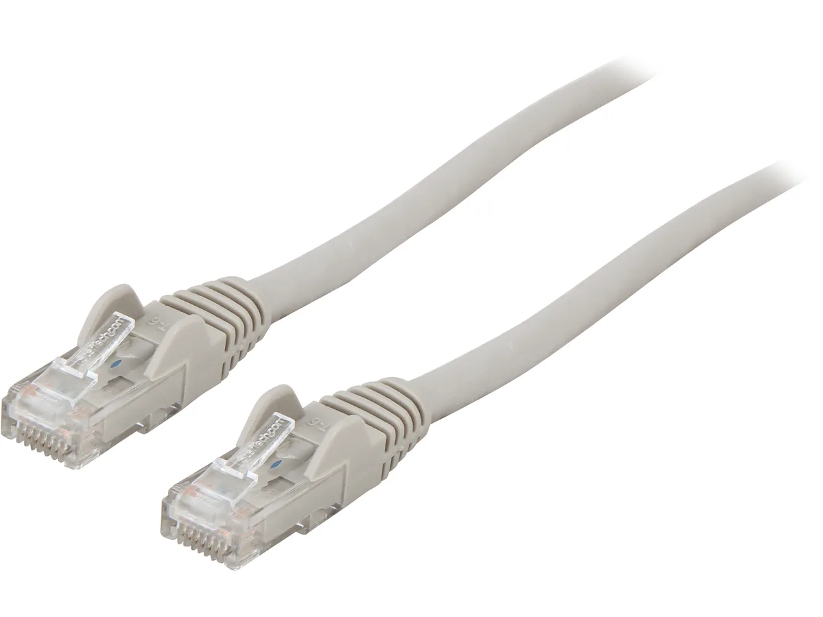 Gray Cat6 Ethernet cable 150 ft snagless RJ45 connectors
