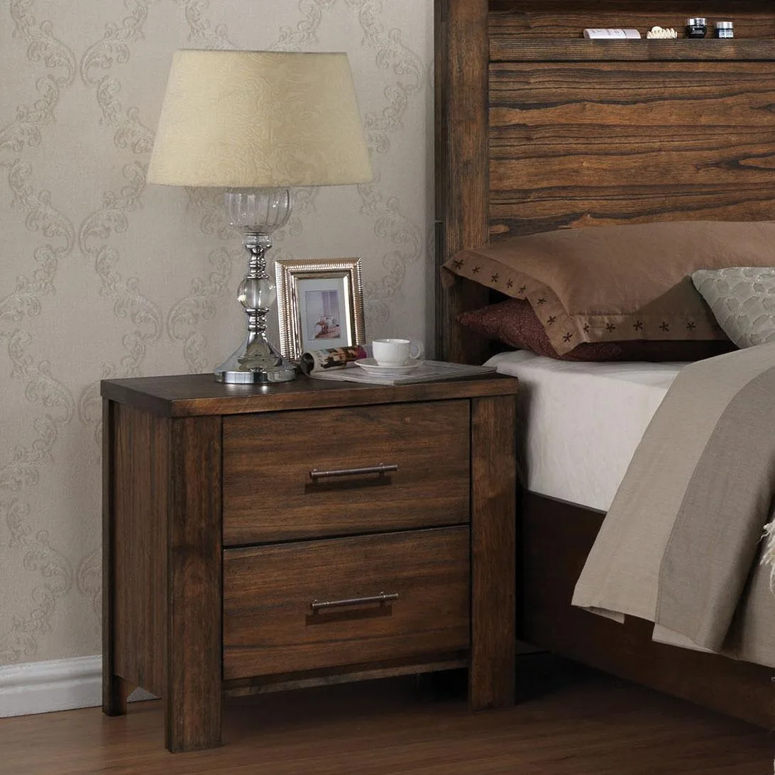 tuphen tuphen Oak 2-Drawer Nightstand 25.5x26.5x16.5 in — product photo