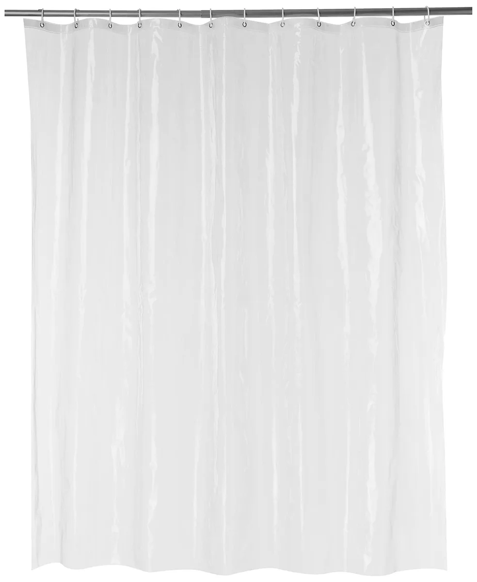 Water Resistant 8-Gauge PEVA Shower Curtain Liner 72 x 72 inches Clear — product photo