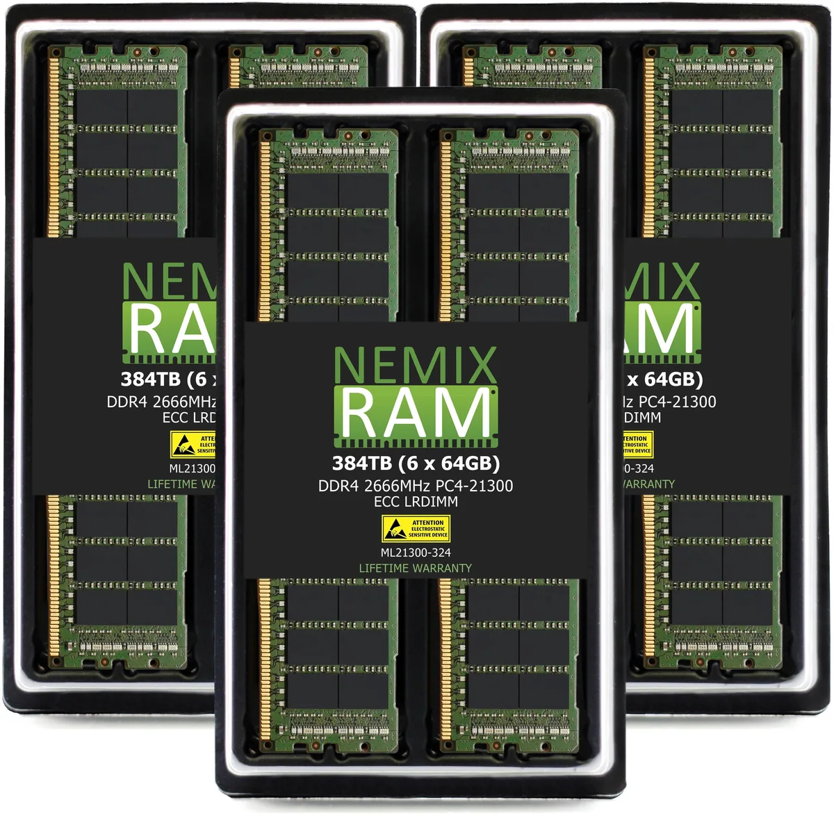 NEMIX RAM NEMIX RAM 192GB (6x32GB) DDR4 2666 PC4-21300 ECC LRDIMM memory upgrade — product photo