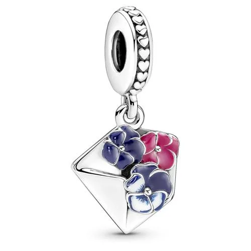 PANDORA PANDORA Moments Pansy Flower Envelope Dangle Charm Bracelet — product photo