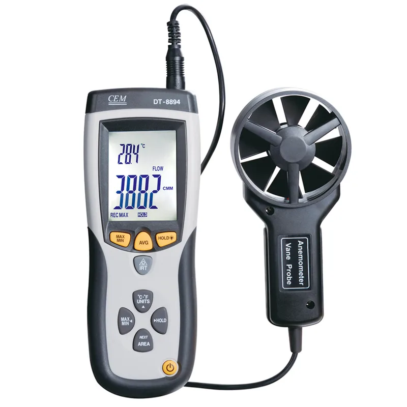 CEM CEM DT-8894 CFM/CMM Thermo-Anemometer with IR Thermometer — product photo