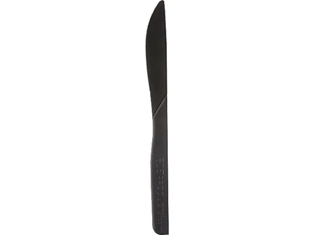Eco-Products Eco-Products EPS111 6" Black Polystyrene Knives 1000/Pack — product photo