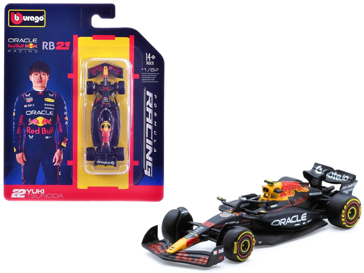 BBURAGO BBURAGO Red Bull Racing RB21 #22 Yuki Tsunoda 2025 1/64 Diecast Car — product photo