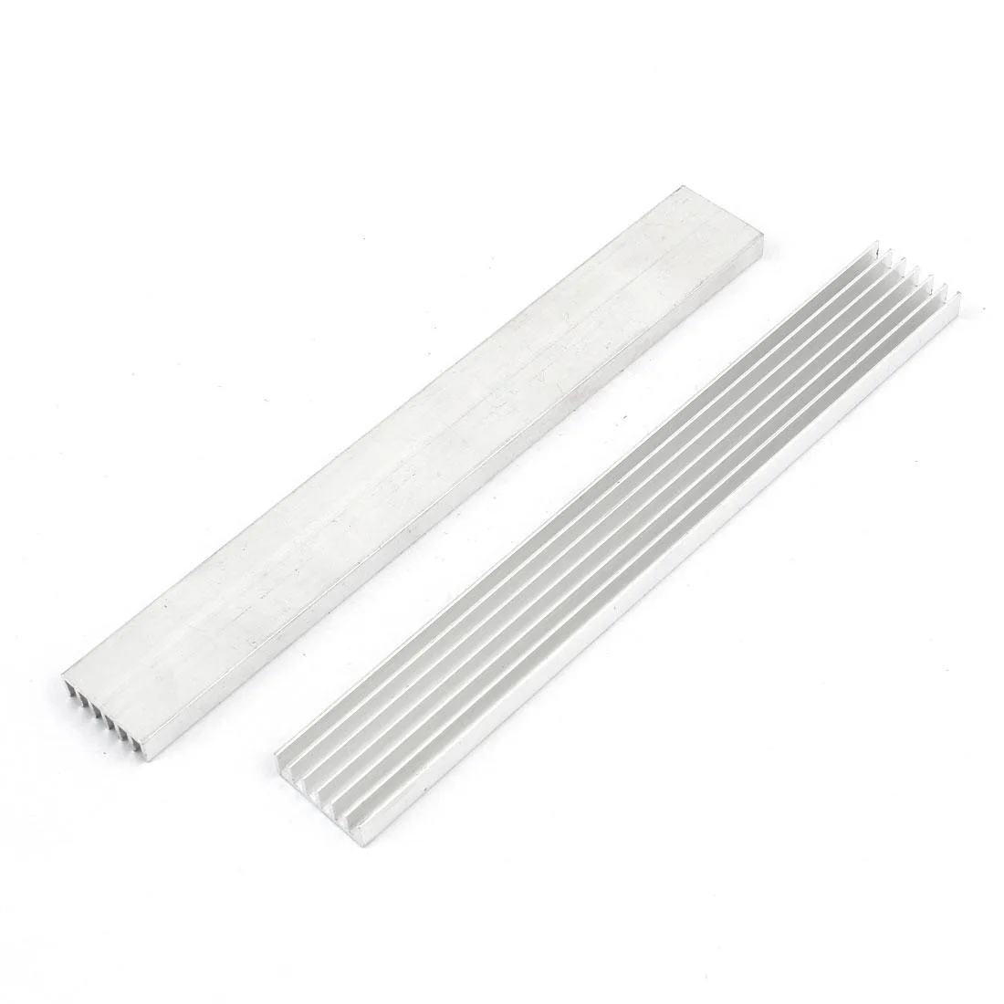 Unique-Bargains Unique-Bargains Aluminium Heat Sink 150mm x 20mm x 10mm 2 Pieces Silver Tone — product photo