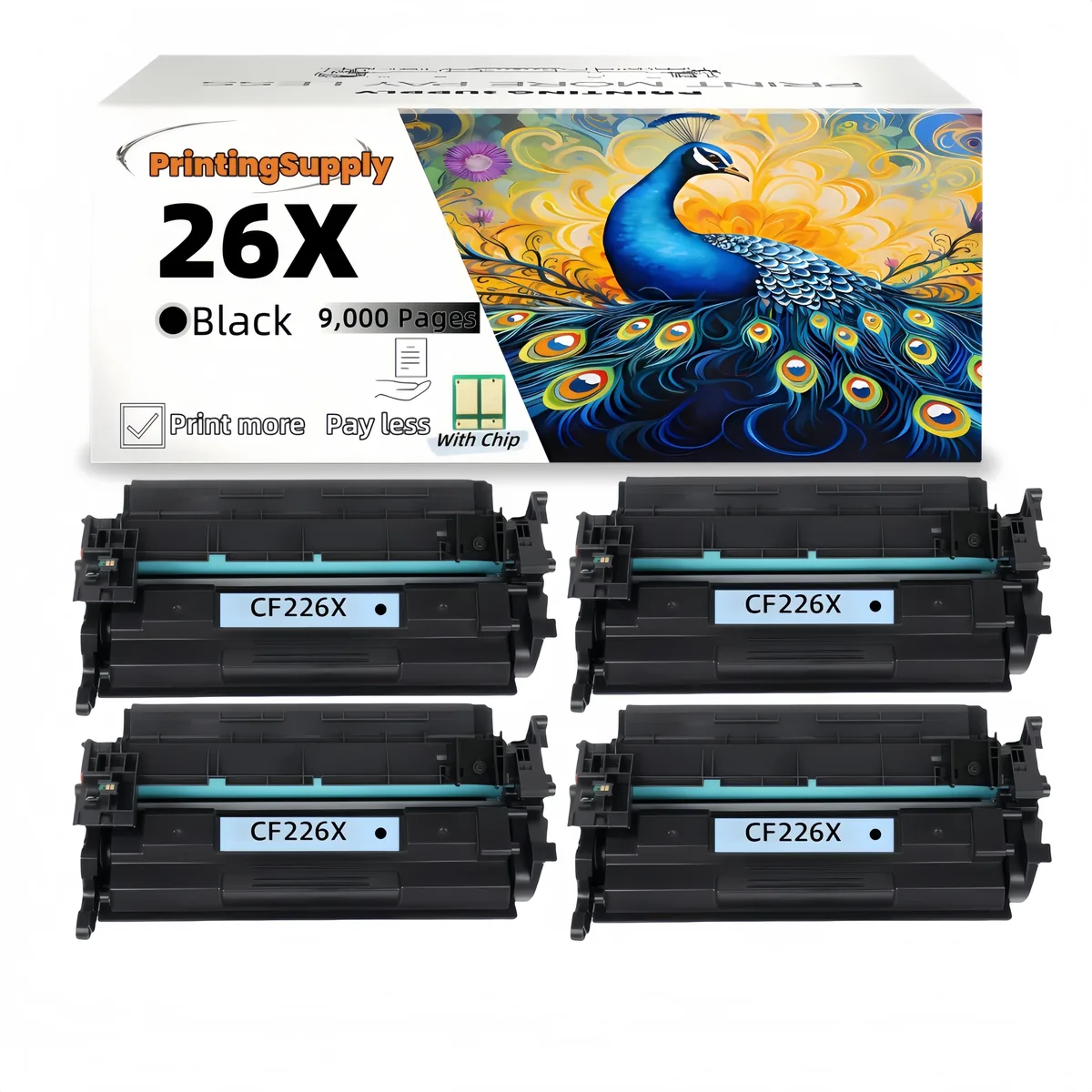 Ninestar Technology Ninestar Technology CF226X 4-pack high-yield black toner cartridge — product photo