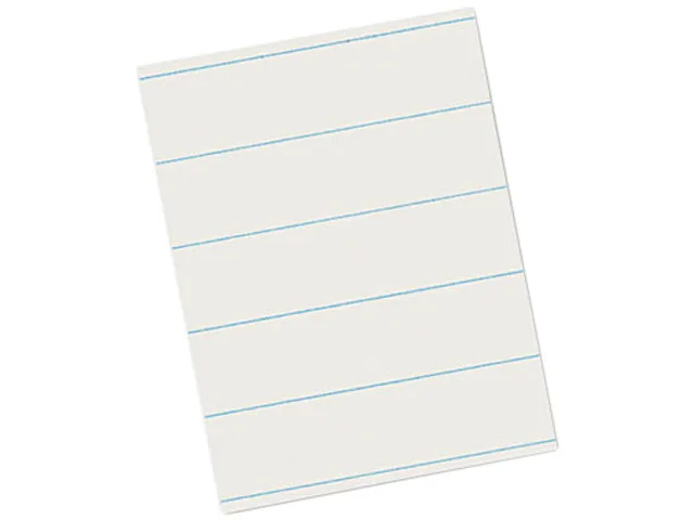 Pacon Pacon 2603 Newsprint Practice Paper 3/8" Ruled 11 White 500 Sheets — product photo